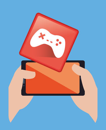 App concept with gadget icon design, vector illustration 10 eps graphic.のイラスト素材