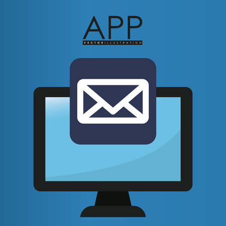 App concept with gadget icon design, vector illustration 10 eps graphic.のイラスト素材