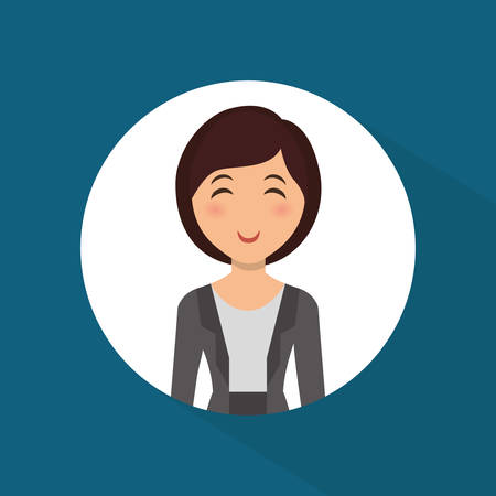 Young people cartoons design, vector graphic iconsのイラスト素材