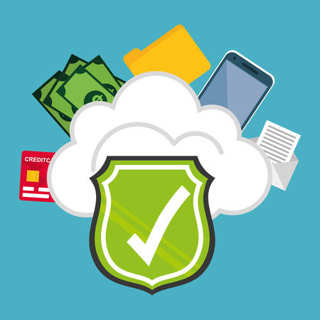 Digital fraud and hacking design, vector illustration.のイラスト素材