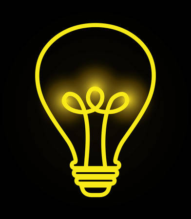Big ideas graphic design, vector illustration. lightbulb iconのイラスト素材