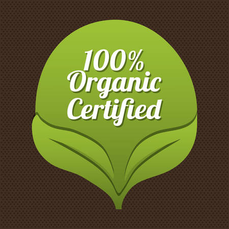 Natural green Ecology label design, vector illustration eps10のイラスト素材