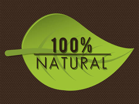 Natural green Ecology label design, vector illustration eps10のイラスト素材