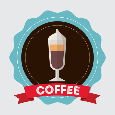 Coffee drink shop design, vector illustration  .のイラスト素材