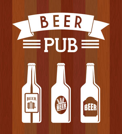 Pub beer and alcohol advert design, vector illustration のイラスト素材