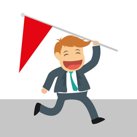 Success people cartoon design, vector illustration graphicのイラスト素材