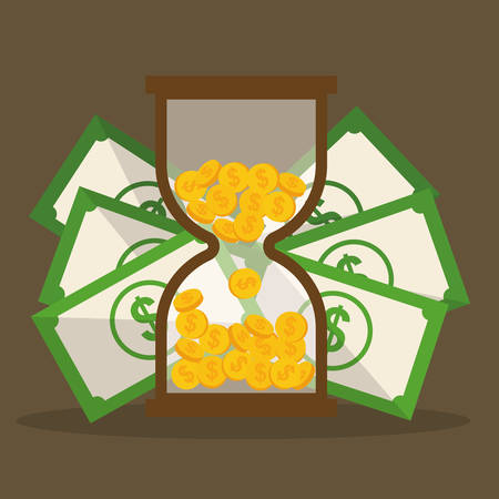 Money saving and bank business graphic design, vector illustration.のイラスト素材