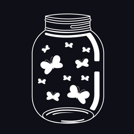 Jar mason fashion glass design, vector illustration eps10のイラスト素材