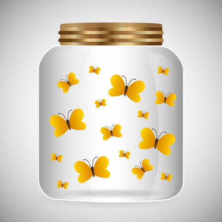 Jar mason fashion glass design, vector illustration eps10のイラスト素材