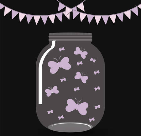 Jar mason fashion glass design, vector illustration eps10のイラスト素材