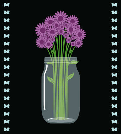 Jar mason fashion glass design, vector illustration eps10のイラスト素材