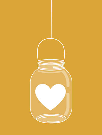 Jar mason fashion glass design, vector illustration eps10のイラスト素材