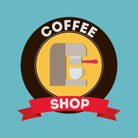 Coffee drink shop design, vector illustration eps10のイラスト素材