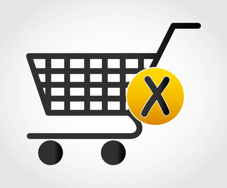 Shopping and ecommerce graphic design with icons, vector illustration.のイラスト素材