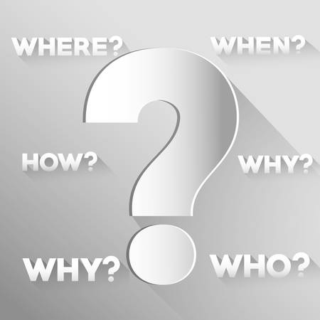 Question and solutions icon design, vector illustration graphicのイラスト素材