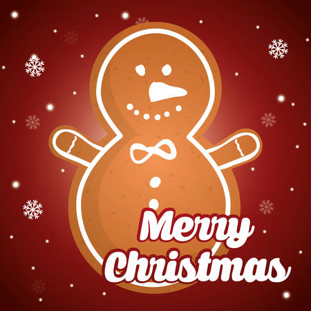 Happy holidays and merry christmas card design, vector illustration.のイラスト素材