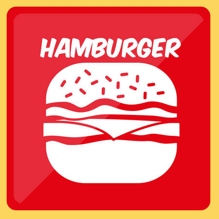 Fast food concept with hamburger design, vector illustration 10 eps graphicのイラスト素材