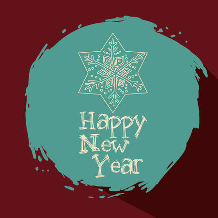 Merry Christmas and happy new year concept with decoration icons design, vector illustration 10 eps graphicのイラスト素材