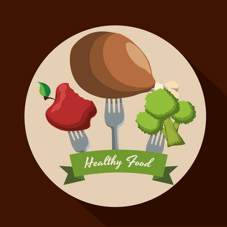 Food concept with menu icons design, vector illustration 10 eps graphicのイラスト素材