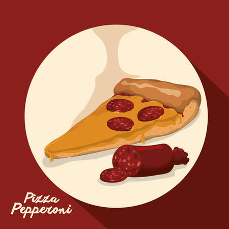 Food concept with pizza ingredients design, vector illustration 10 eps graphicのイラスト素材