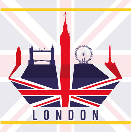 London concept with icons designのイラスト素材