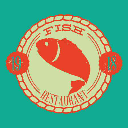 Sea life concept with fish designのイラスト素材