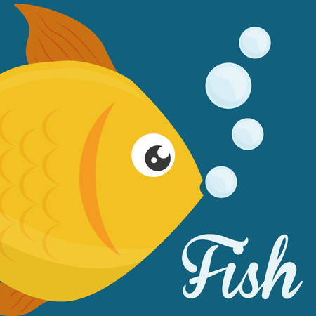 Sea life concept with fish designのイラスト素材