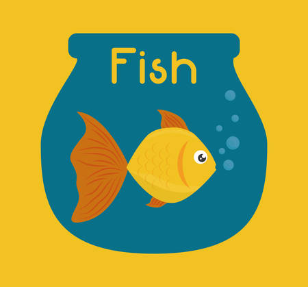 Sea life concept with fish designのイラスト素材