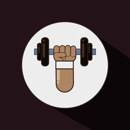 Fitness concept with gym icons designのイラスト素材