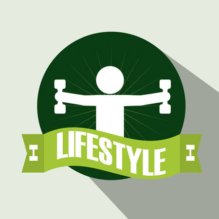 Fitness concept with gym icons designのイラスト素材