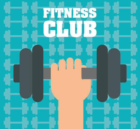 Fitness concept with gym icons designのイラスト素材