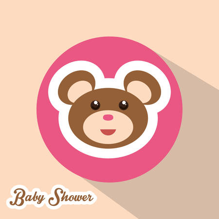Baby Shower concept with cute icons designのイラスト素材