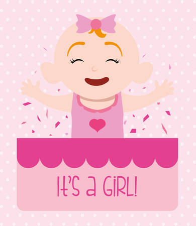 Baby Shower concept with cute icons designのイラスト素材