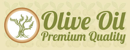 Olive oil concept with organic product designのイラスト素材