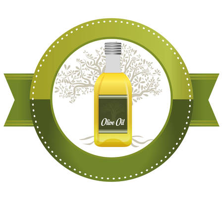 Olive oil concept with organic product designのイラスト素材
