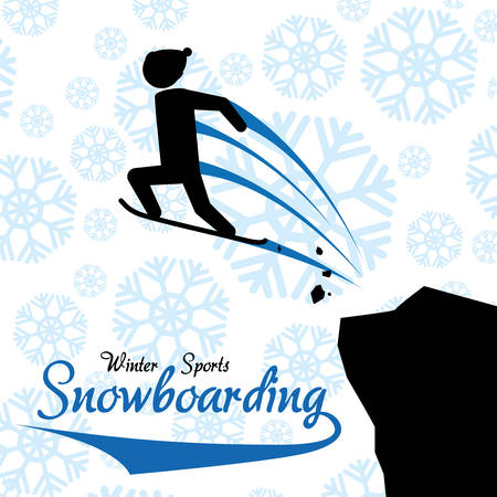 Winter concept with sport icons design, vector illustration 10 eps graphic.のイラスト素材