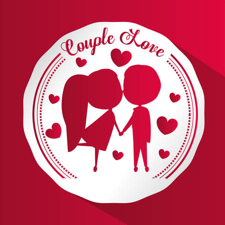 Love concept with cute icons design, vector illustration 10 eps graphic.のイラスト素材