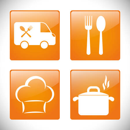 Gastronomy and restaurant graphic design, vector illustration eps10のイラスト素材