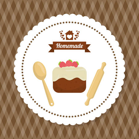 Homemade dessert graphic design, vector illustration eps10のイラスト素材