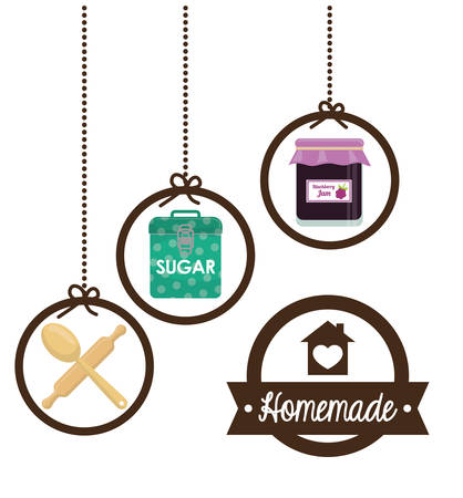 Homemade dessert graphic design, vector illustration eps10のイラスト素材
