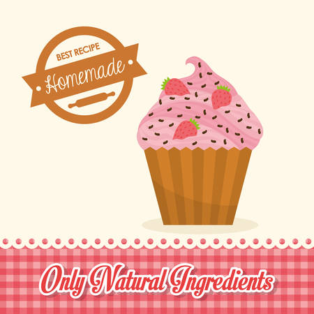Homemade dessert graphic design, vector illustration eps10のイラスト素材