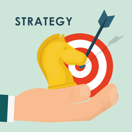 Business strategies and solutions graphic design, vector illustrarionのイラスト素材