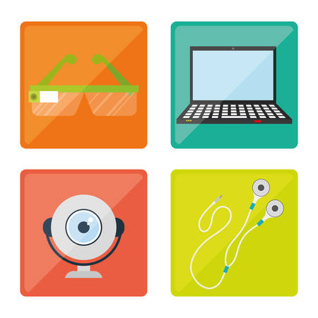 Digital era technology graphic design, vector illustrationのイラスト素材