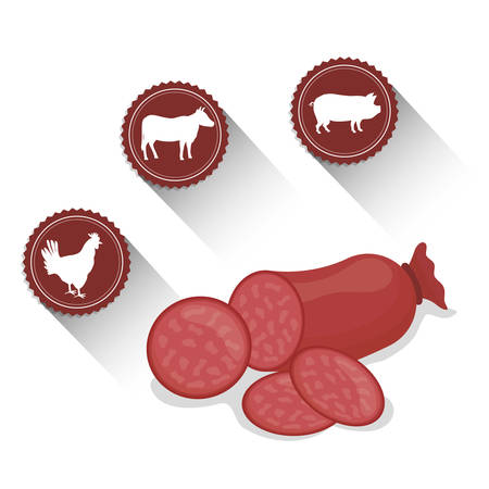 Bbq and butchery theme design, vector illustration graphic designのイラスト素材