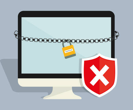 Privacy and security system graphic icons design, vector illustration