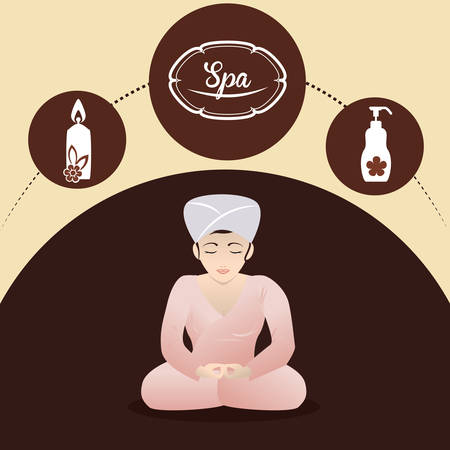 Spa concept and multimedia icons design, vector illustration 10 eps graphic.のイラスト素材