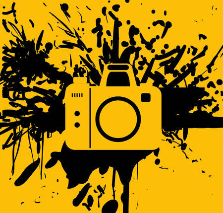 Camera concept and technology icons design, vector illustration 10 eps graphic.のイラスト素材