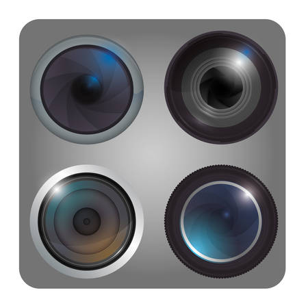 Camera concept and technology icons design, vector illustration 10 eps graphic.のイラスト素材