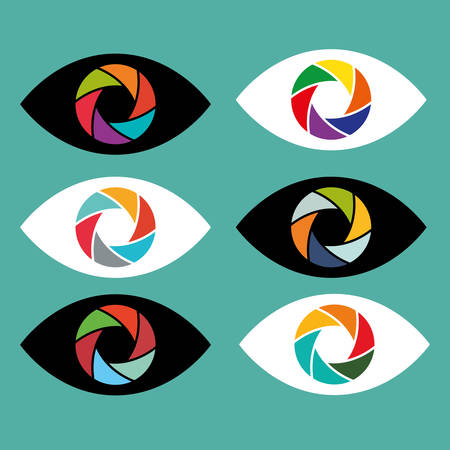 Camera concept and technology icons design, vector illustration 10 eps graphic.のイラスト素材