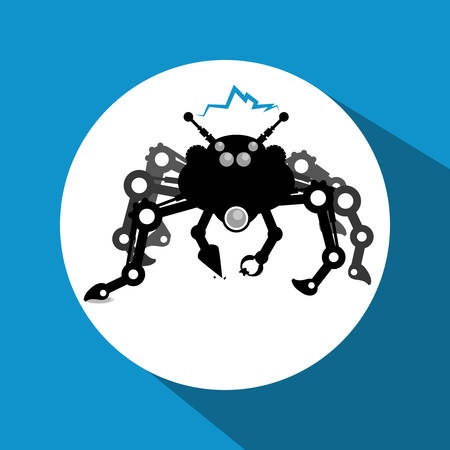 Robot concept and technology design, vector illustration 10 eps graphic.のイラスト素材